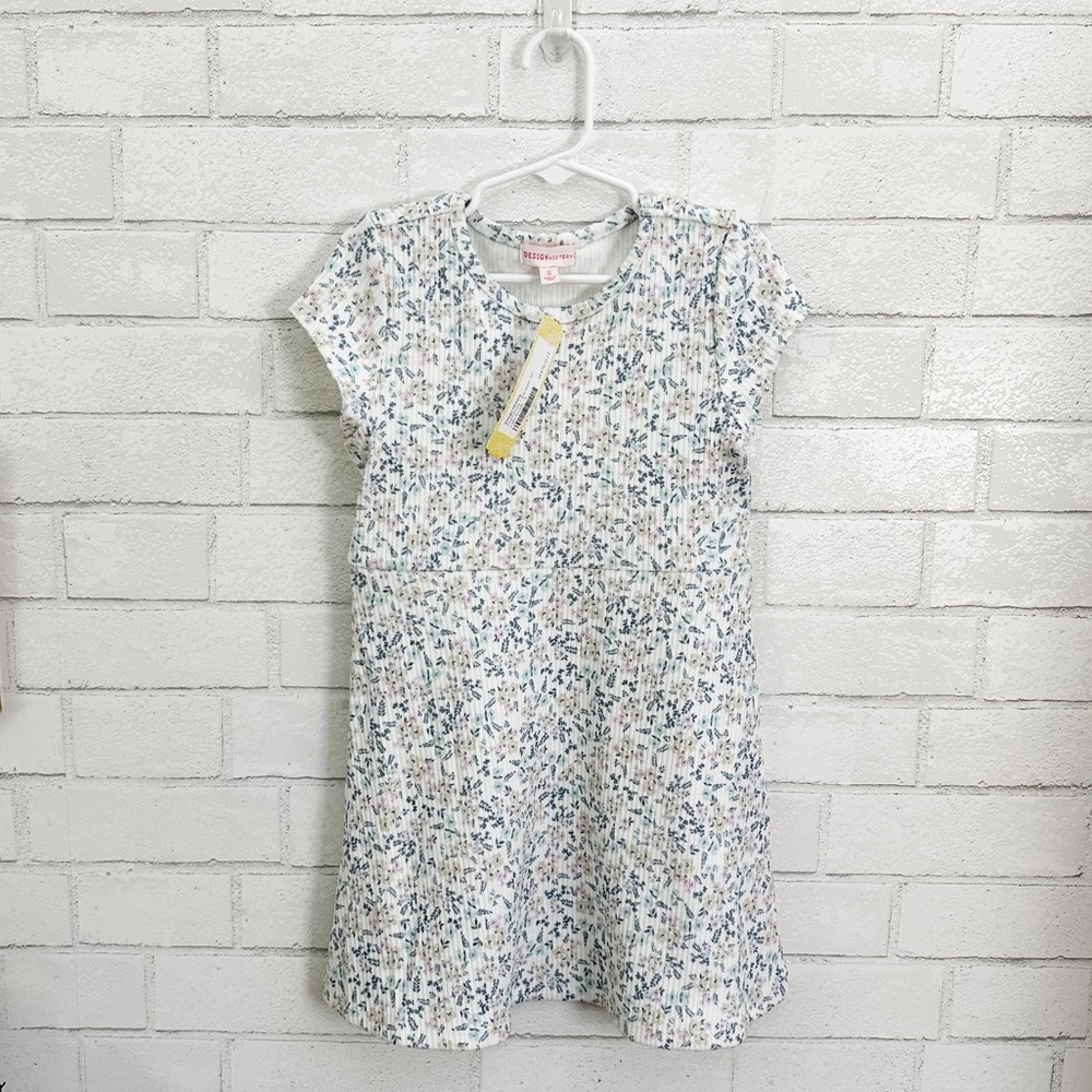 DESIGN HISTORY Girls “Pearl” Flowered Dress